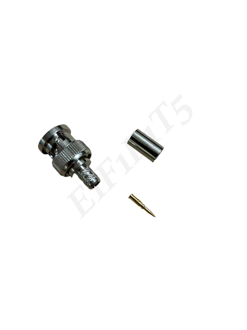 AMPHENOL 31-71008-RFX RG59-62 RF COAXIAL CONNECTOR BNC STR PLUG CRIMP-CRIMP