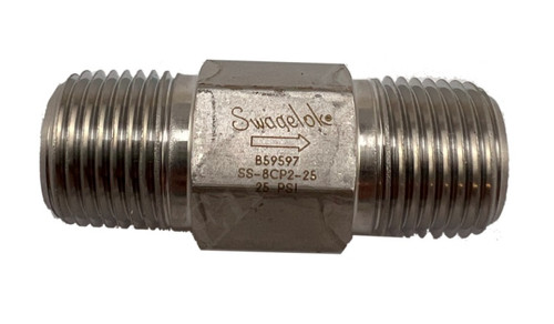 SWAGELOK SS-8CP2-25 Check Valve 1/2 MNPT SS 25 PSI Crack