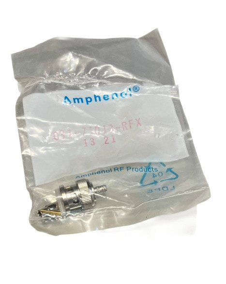 AMPHENOL 031-71013-RFX CONNECTOR RG179-187 RF COAXIAL BNC STR PLUG CRIMP-CRIMP