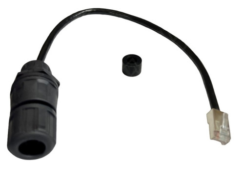 L-COM GLOBAL CONNECTIVITY CG-C6-MF CABLE R GLAND J45 FEEDTHRU W/12 INCH PIGTAIL BLACK