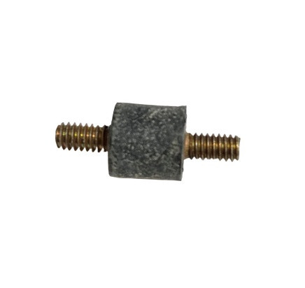 SANDWICH MOUNT 1/4-20 THRD M/M RUBBER CYL