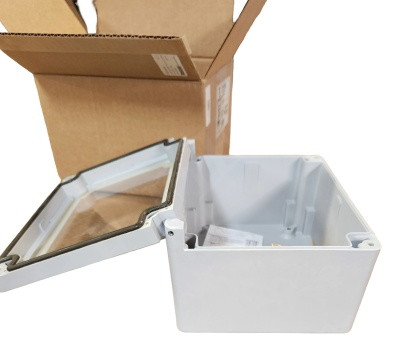 STAHLIN CLW907HW ENCLOSURE NEMA 4X 9.2X7.2 X5.1 NON-METAL W/WINDOW SCREW LATC