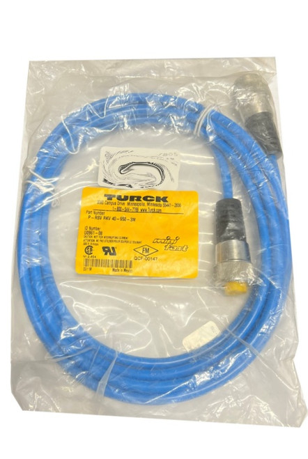 TURCK P-RSV RKV 40-950-3M CABLE,ASSY SINGLE PAIR SHIELDED 3 M