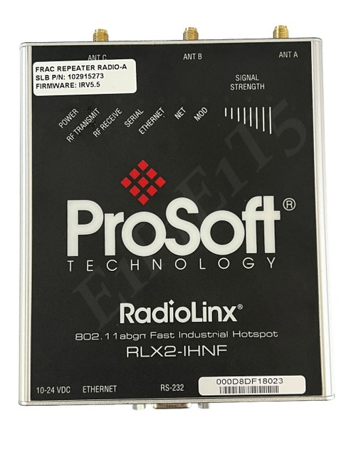 PROSOFT TECHNOLOGY RLX2-IHNF-A-SLBFR INDUSTRIAL HOTSPOT FIRMWARE FCC REGION