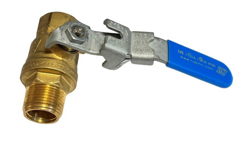 RUB 600CWPPN40MS58 VALVE,BALL 3/4 FNPT X 3/4MNPT BRASS LEVER HANDLE LOCKABLE
