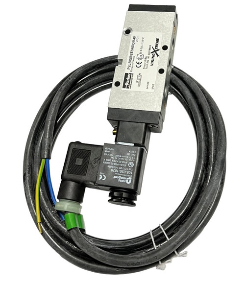 PARKER P2LBX592ES-ADDM49 SOLENOID VALVE 5-W 2-P 1/4 NPT 24VDC SPRING RTN