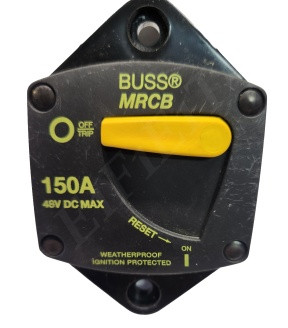 BUSSMANN 187150P-03-1 CIRCUIT BREAKER 150 AMP 48VDC