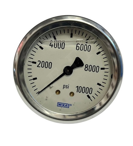WIKA INSTRUMENTS CORPORATION 9767282 PRESSURE GAUGE 0-10000 PSI SS CBM LIQ FILLED
