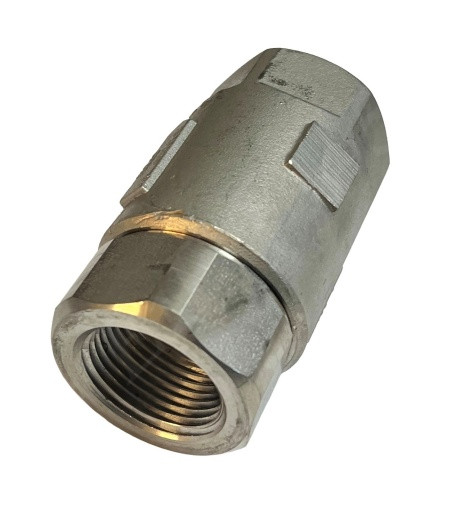 APOLLO VALVES 62-125-01 CHECK VALVE 1 FNPT 316 STAINLESS STEEL W/ TEFLON BALL 0.2 PSI 300 PSI