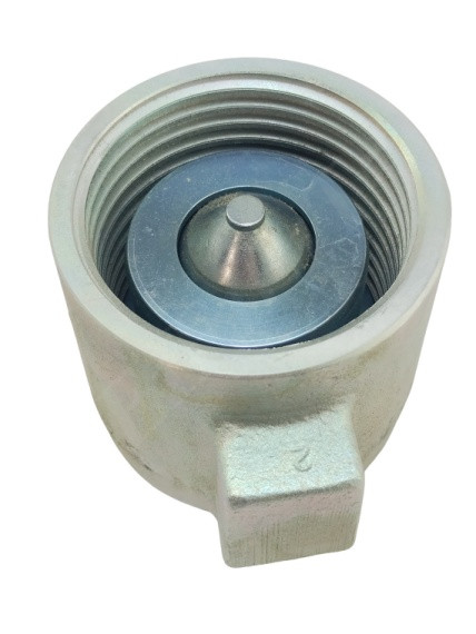 DIXON 12WSF12 HYDRAULIC DISCONNECT WINGSTYLE SOCKET STEEL BODY MATERIAL 1-1/2 IN NPTF X 1-1/2 – 11-1/2 FEMALE THREAD 5000 PSI 1-1/4 IN BODY SIZE BUNA-N SEAL WS-SERIES
