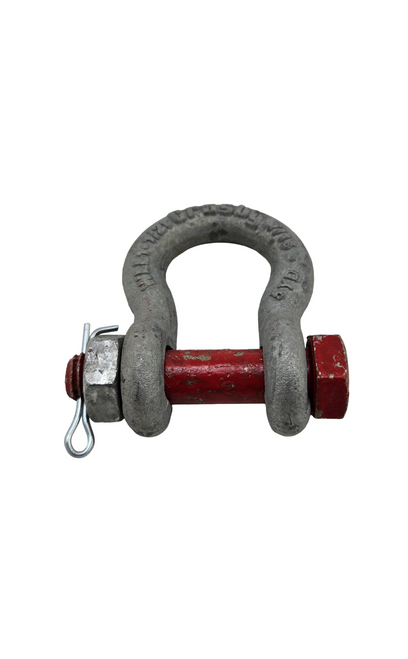 CROSBY G-2130 1019471 ANCHOR SHACKLE 7/16 IN BOLT TYPE GALVANIZED 1-1/2 TON WORKI