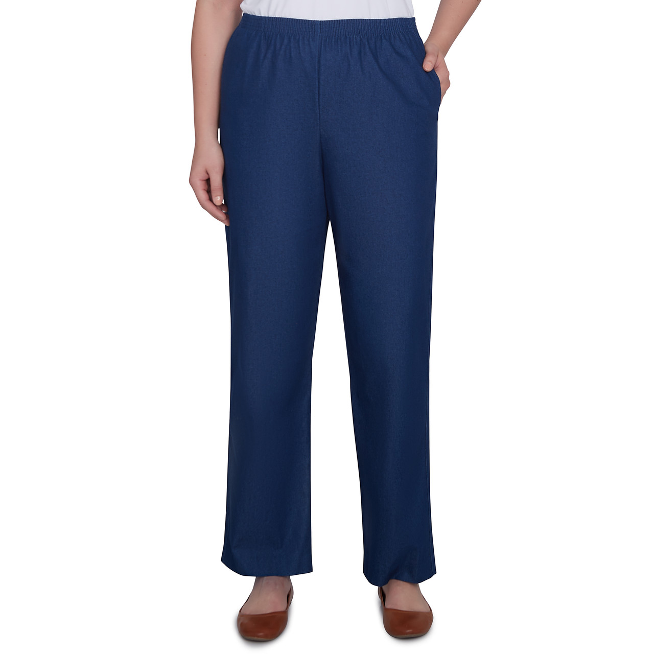 alfred dunner petite elastic waist pants