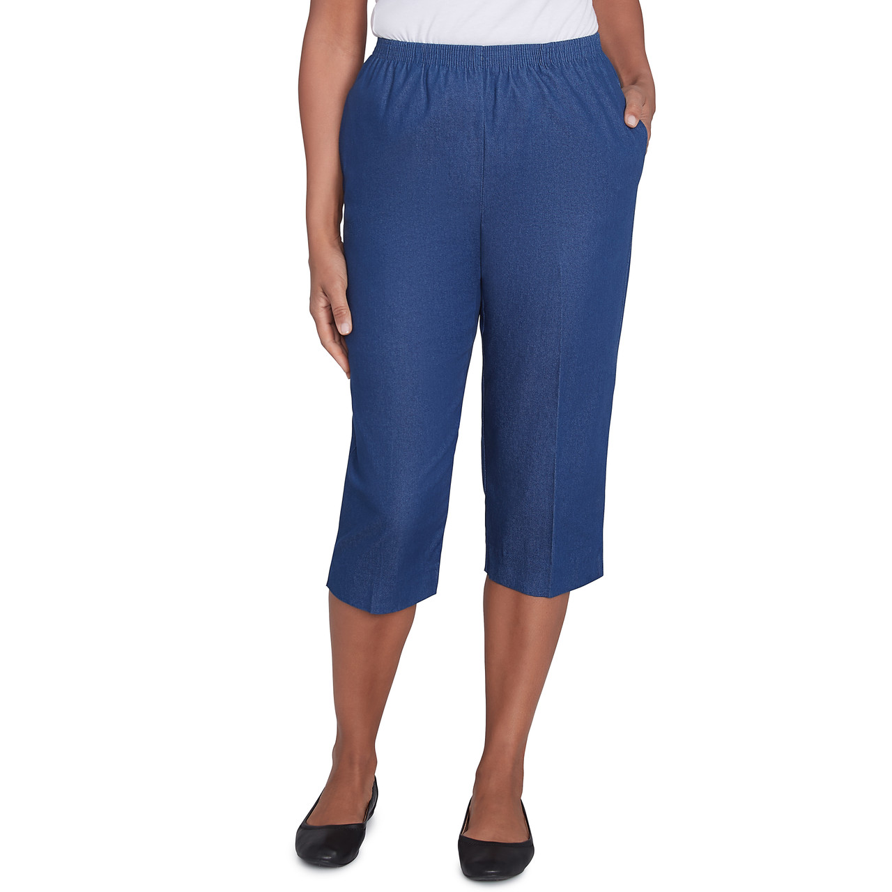 alfred dunner pull on capris
