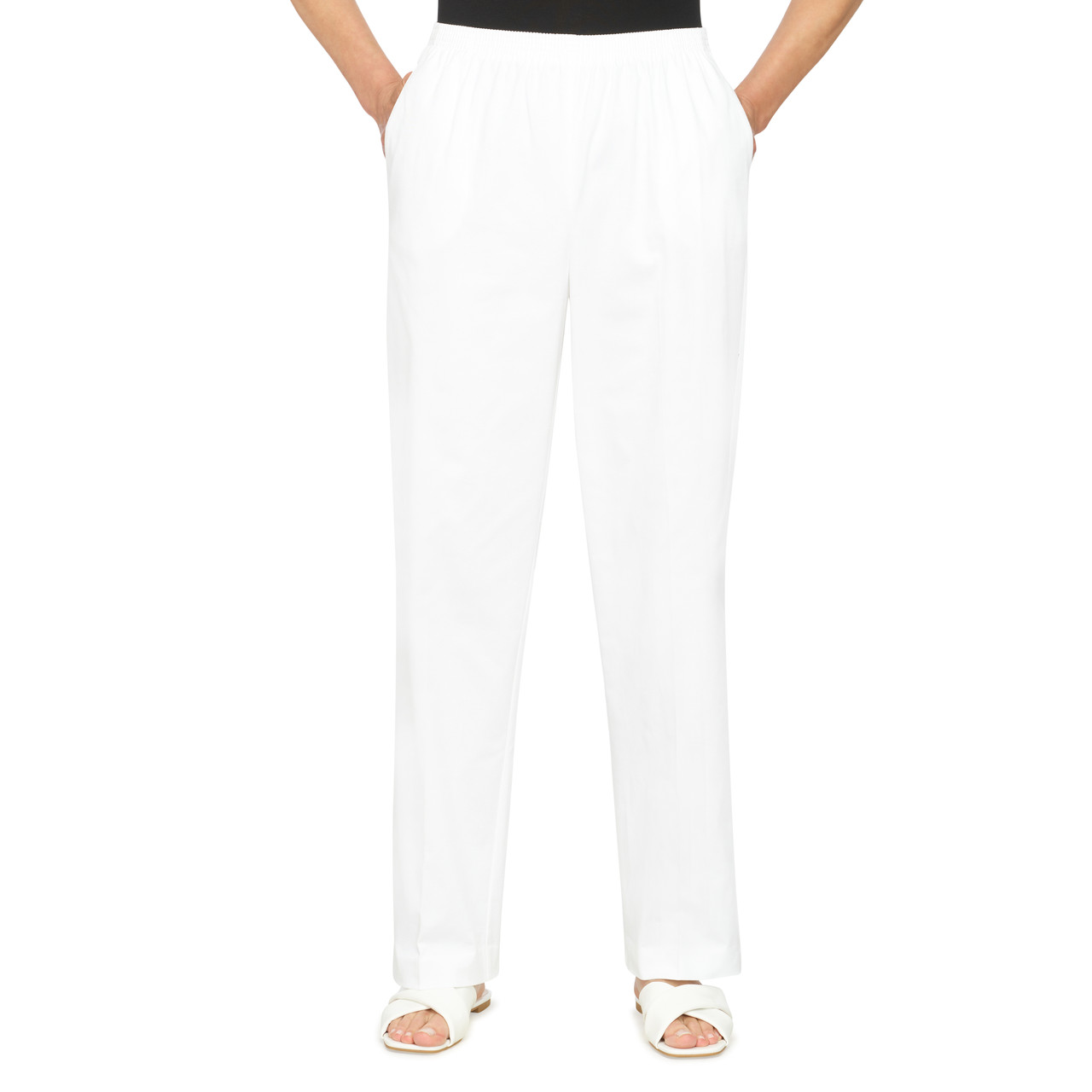 Alfred Dunner Women's Classic Textured Proportioned Short Pant