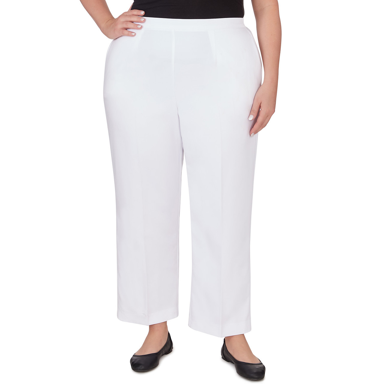 alfred dunner petite twill pants