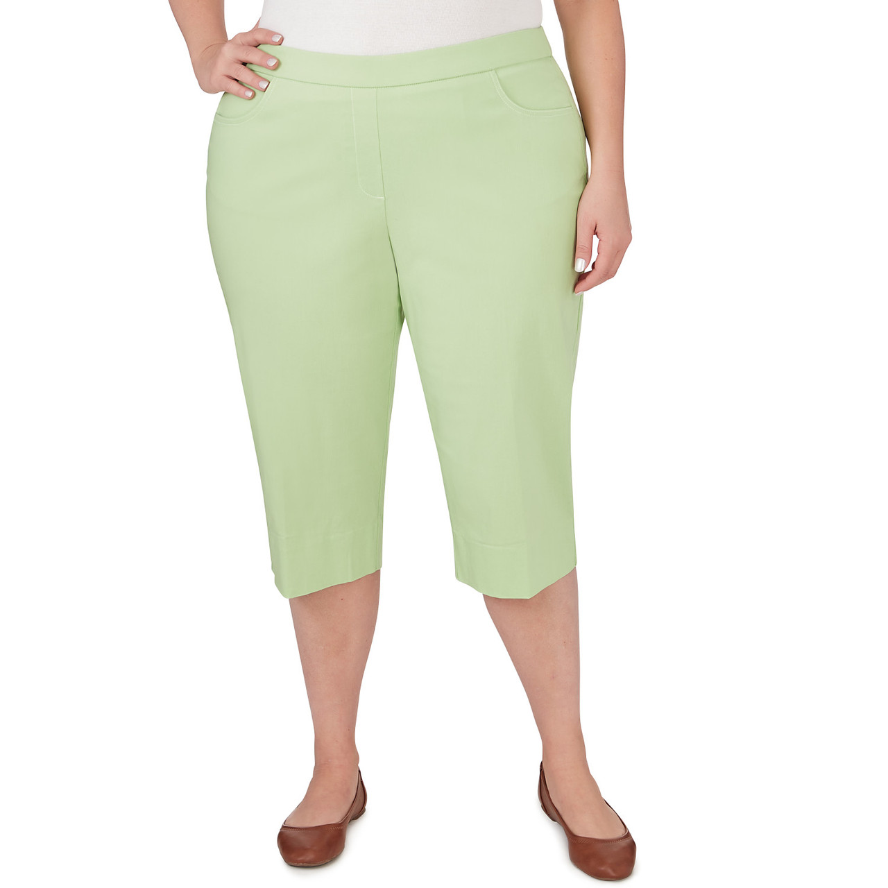 alfred dunner pull on capris