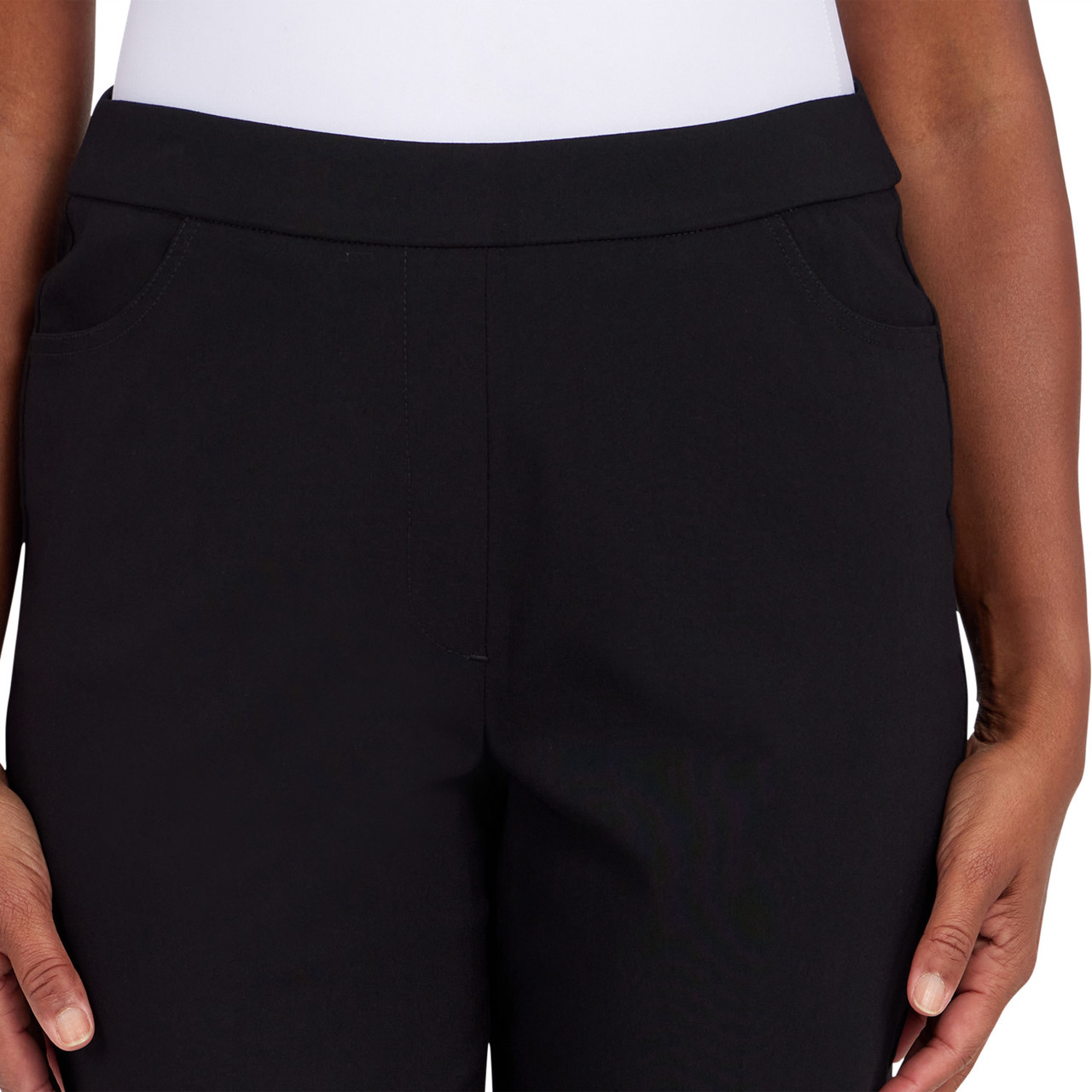 alfred dunner flat front pants petite