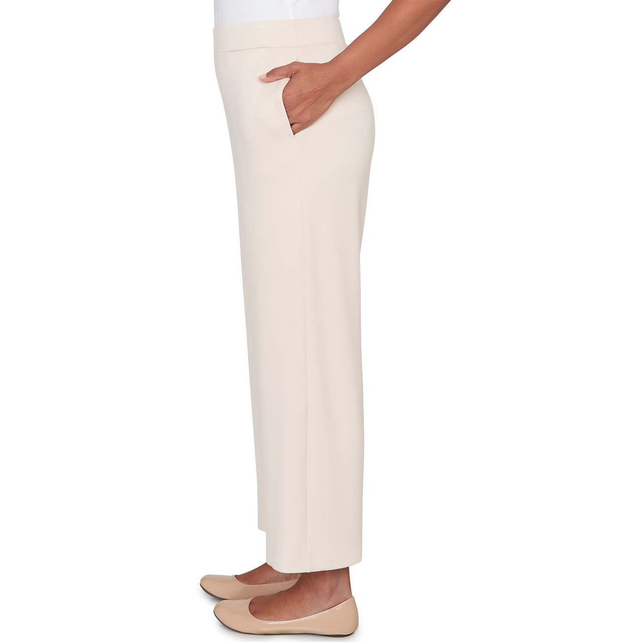Alfred Dunner Women's Seville Wide Leg Ankle Pant