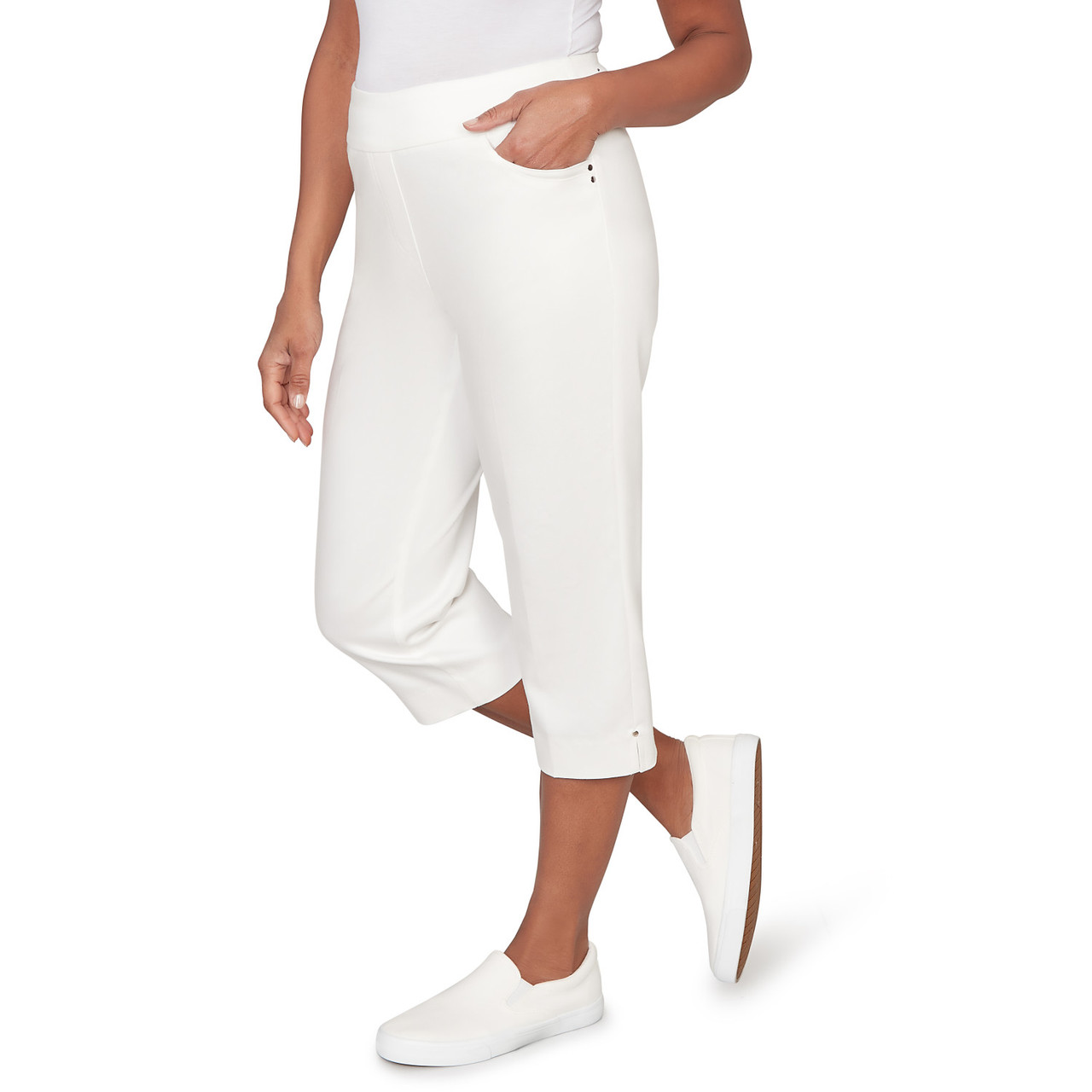 Women's Smooth Waist Easy Pull- On Capri | Alfred Dunner