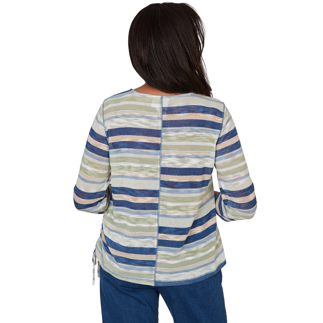 Women's Spliced Multi Stripe Knit Top | Alfred Dunner