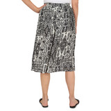 Women's Patchwork Pleated Midi Skirt