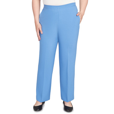 Women's Textured Pull On Elastic Short Length Pant