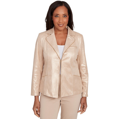 Women's Faux Suede Shimmer Jacket