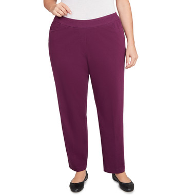 Plus Women's Fitted Twill Medium Length Pant