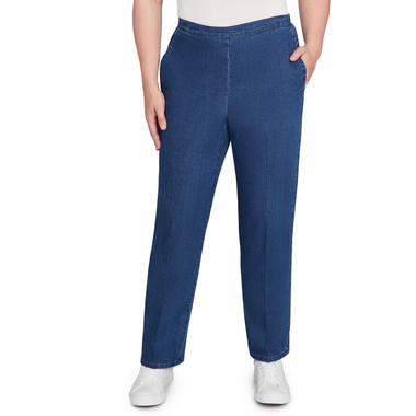 Petite Women's All Around Elastic Short Length Denim Jeans