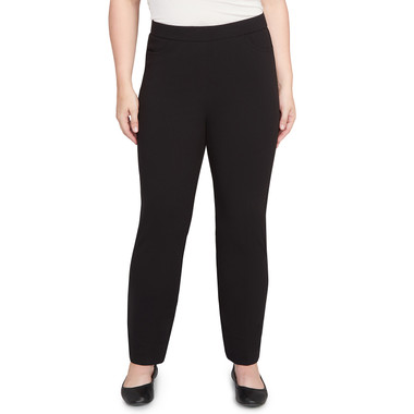BLACK Women's Black Crepe Knit Short Length Pant