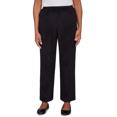 Women's Classic Corduroy Elastic Waist Medium Length Pant