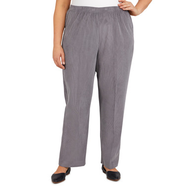 Plus Women's French Terry Knit Casual Medium Length Pant