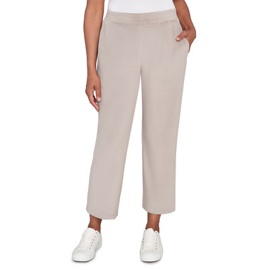 SLATE Women's Luxe Double Knit Short Length Pant