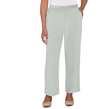 SAGE Women's Pull-On Corduroy Flat Front Short Length Pant