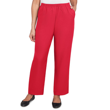 RED Petite Women's Classic Full Elastic Medium Length Pant