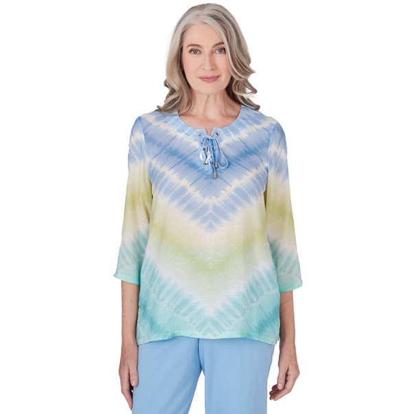 Women's Tie Dye Chevron Tunic