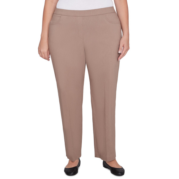 Plus Women's Millennium Faux Fly Front Short Length Pant