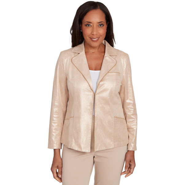 Women's Faux Suede Shimmer Jacket