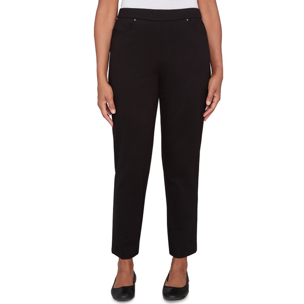 BLACK Women's Stretch Ponte Knit Short Length Pant