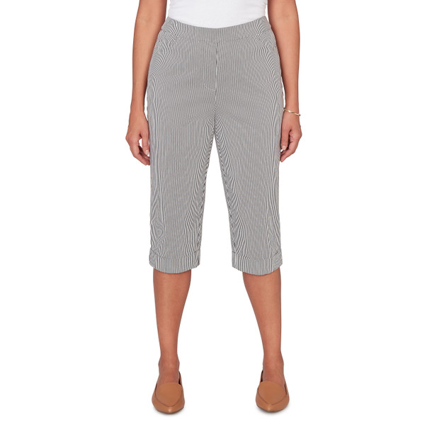 Women's Stretch Stripe Clamdigger Capri Pant