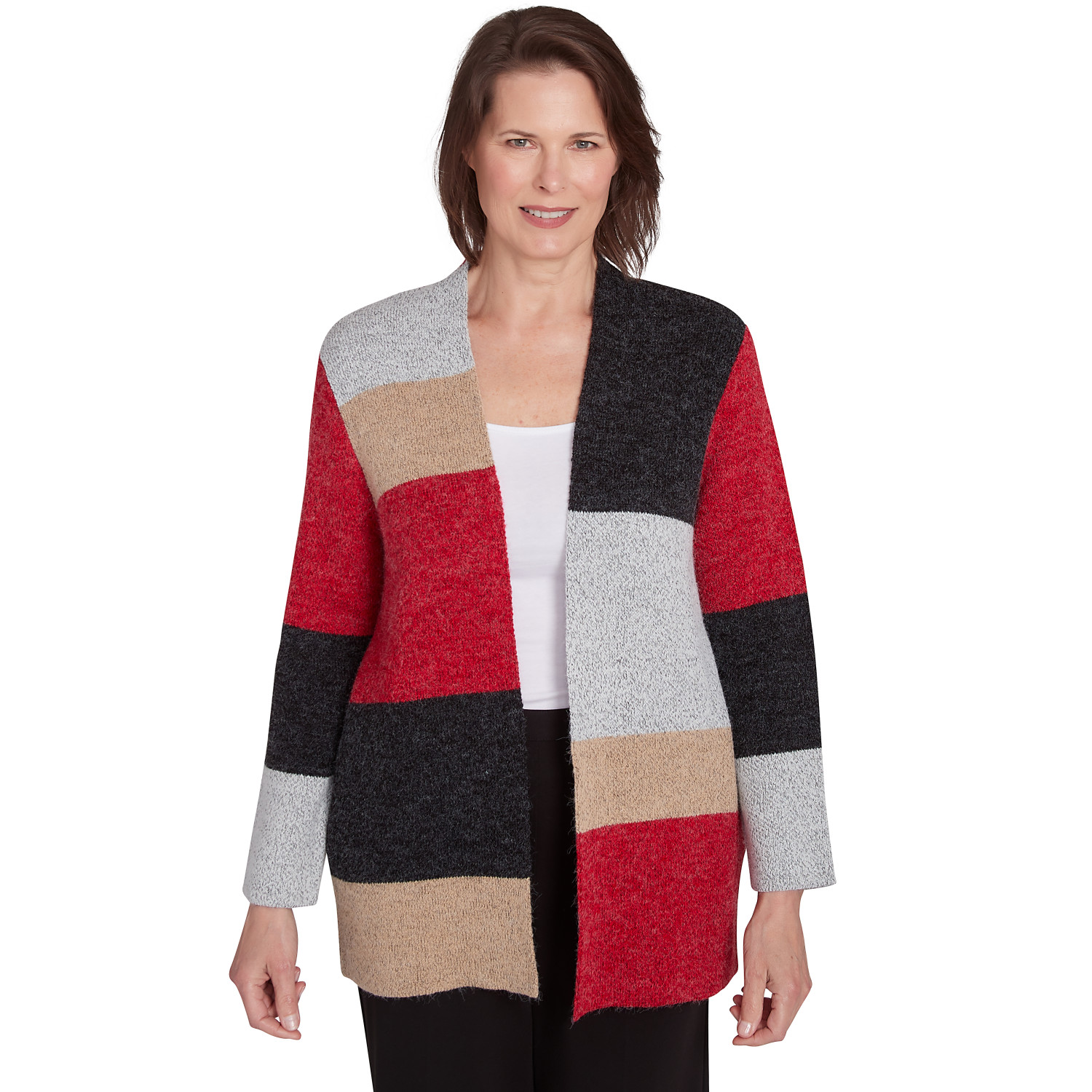 Women's Colorblock Cardigan Sweater