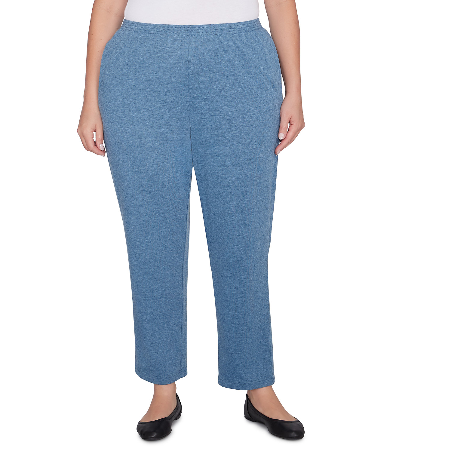 Plus Women's French Terry Knit Casual Short Length Pant
