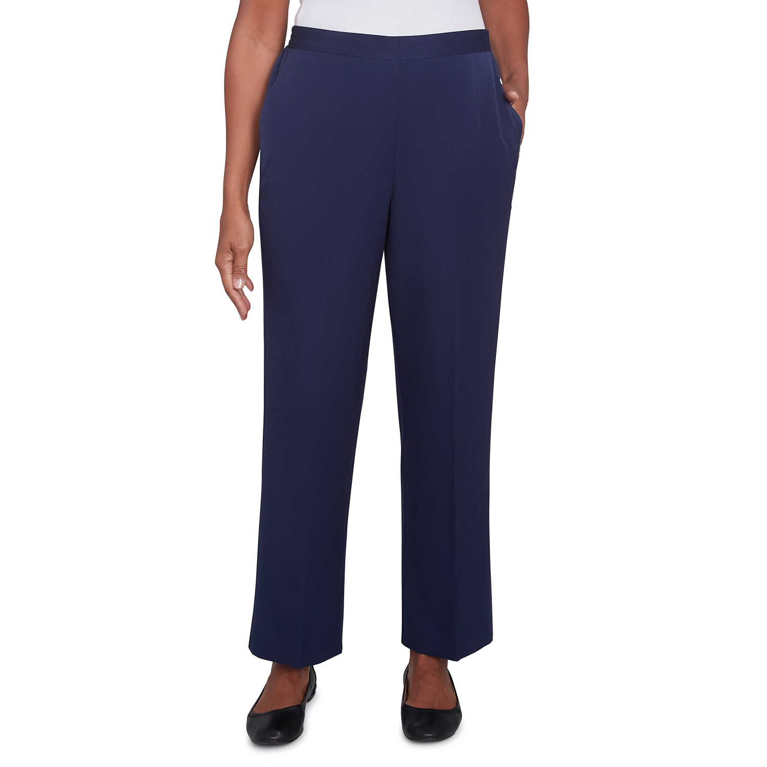 Petite Women's Modern Stretch Twill Medium Length Pant