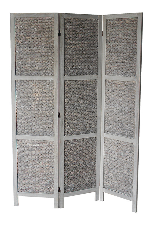 Room Divider 3 Panel "Gray"