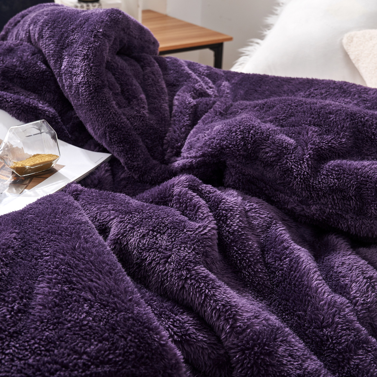 Coma Inducer Oversized Queen Comforter - Ultra Plush Bedding In Ashes Of Roses
