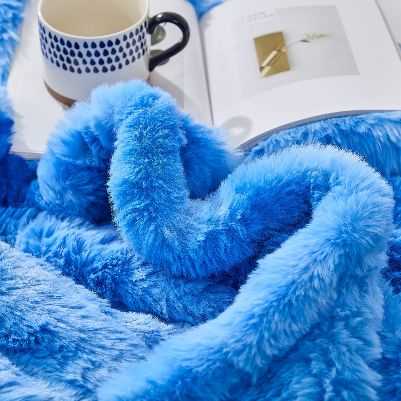 Snowball® Chunky Bunny - Coma Inducer® Blanket - Cloudy Day Blue