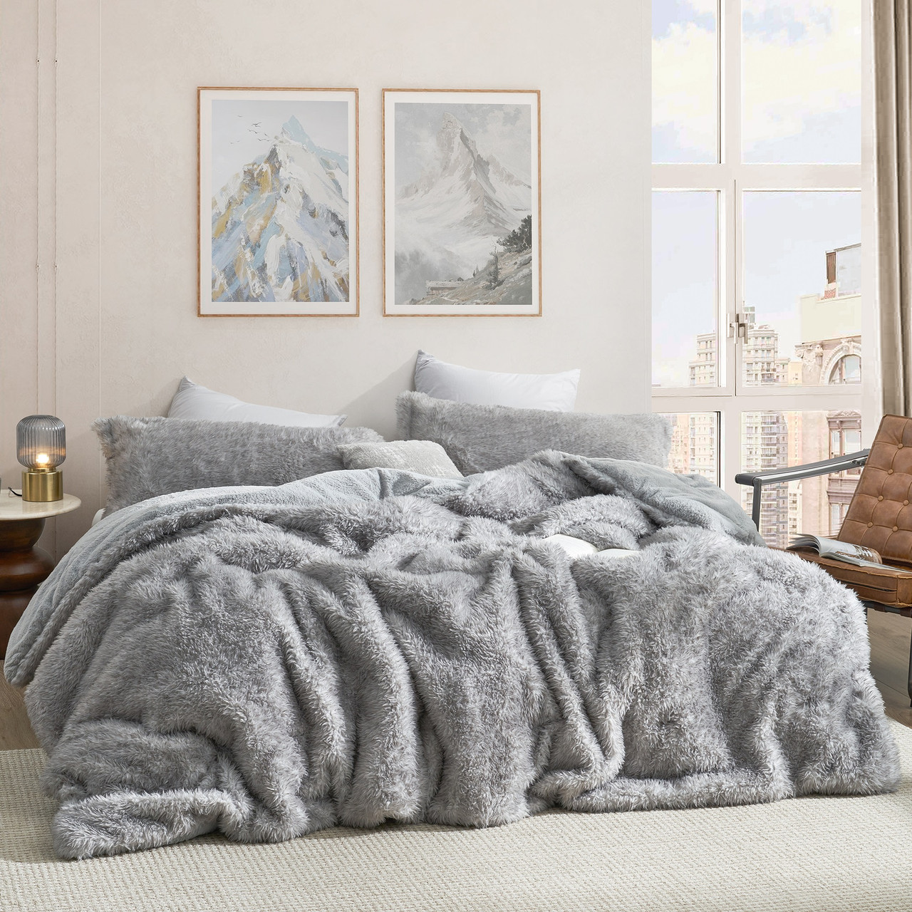 Wilderness - Coma Inducer® Oversized Comforter Set - Gray Wolf