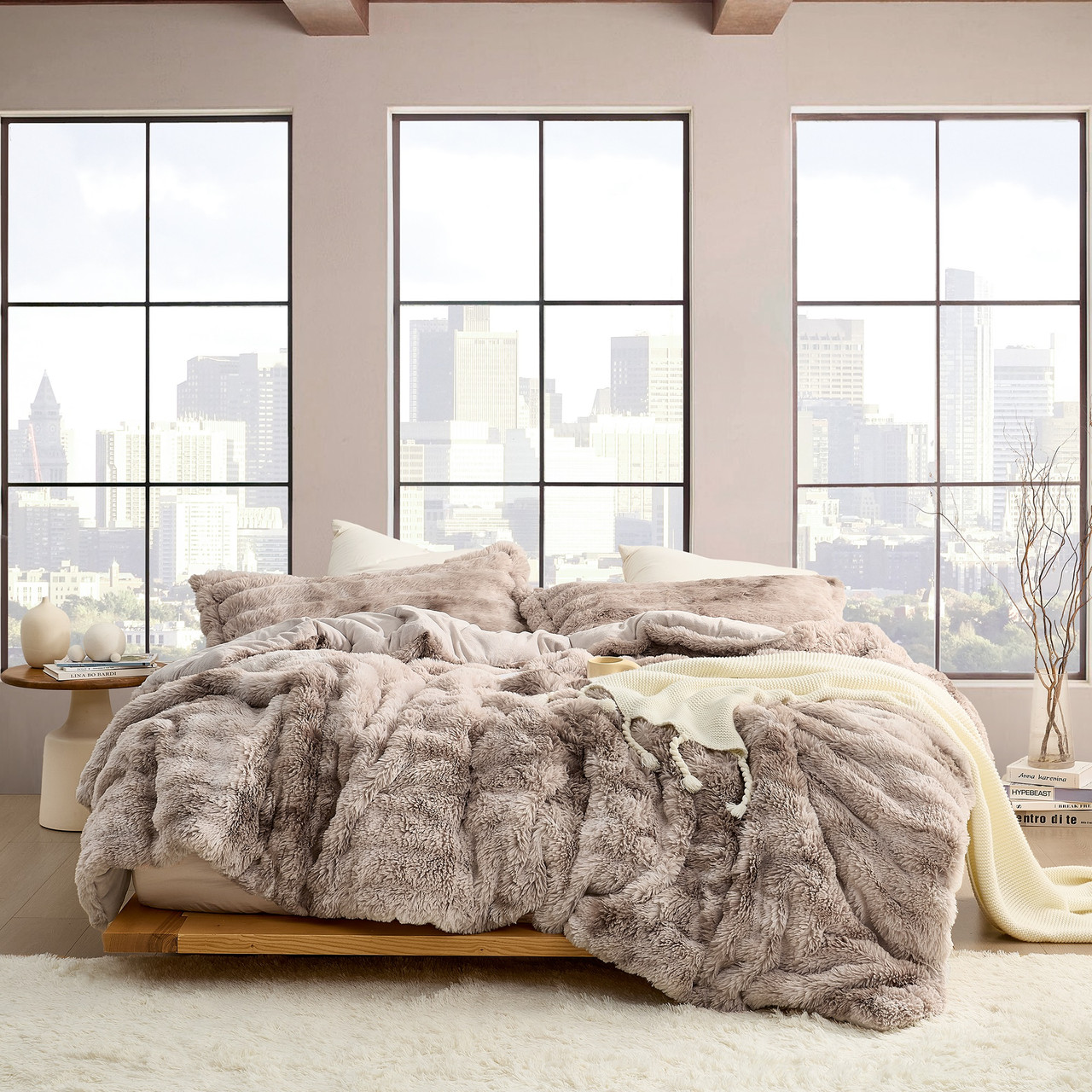 ★angel様★Coomb luxe/ベスト/ポンチョ/フォックスファー/カシミ Snowball® Chunky Bunny - Coma Inducer® Oversized Comforter Set