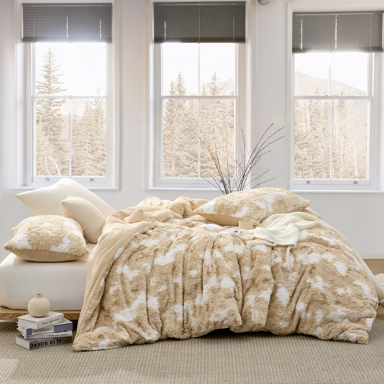 Puppy Love® - Coma Inducer® Oversized Comforter Set - Tan and White