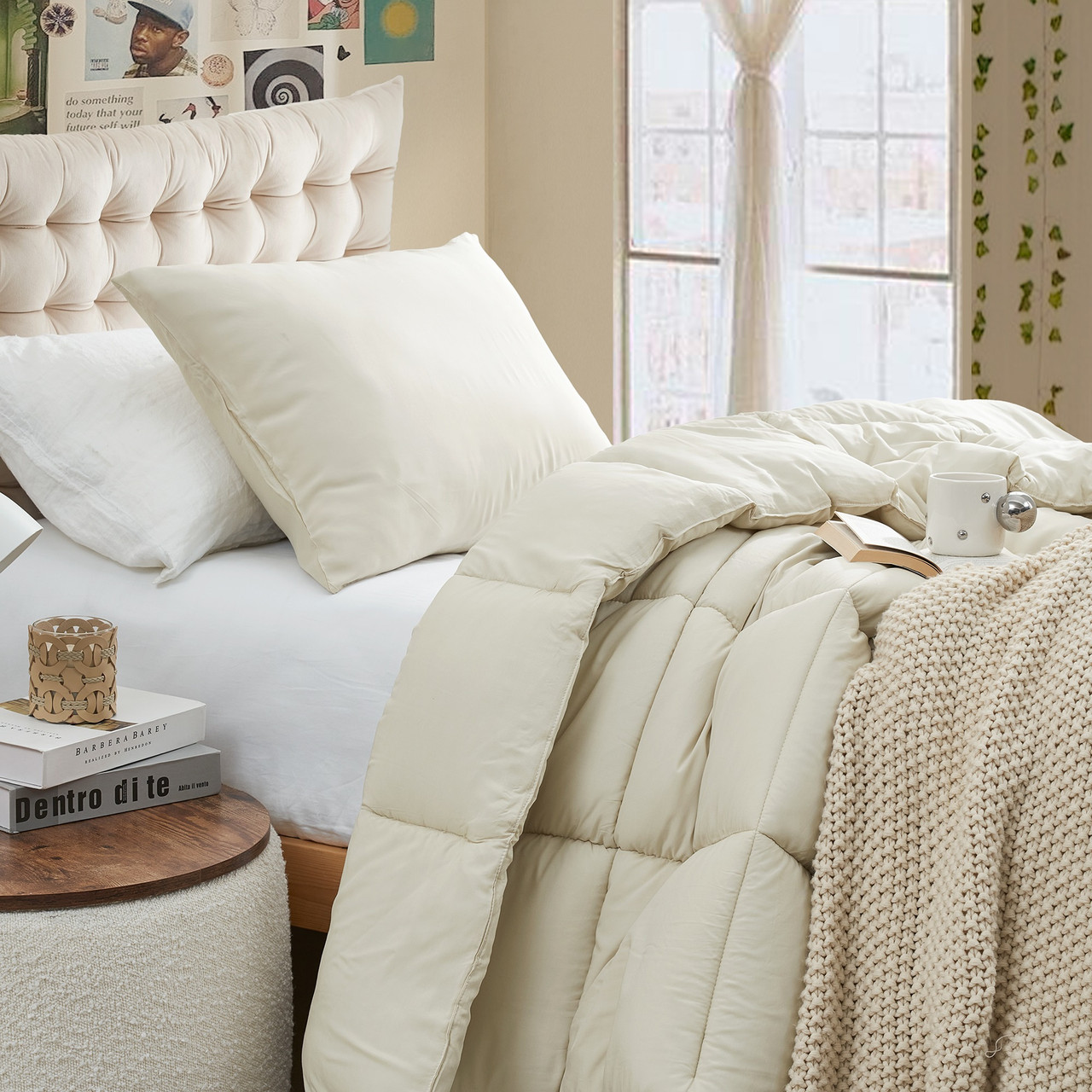 Washed Panda - Coma Inducer® Oversized Comforter Set - Almond Cream